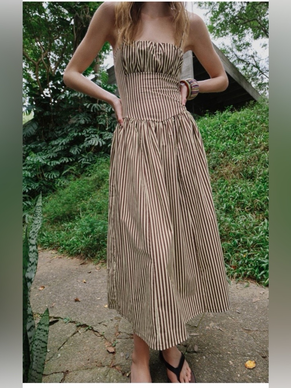 New with tags! Zara striped poplin dress